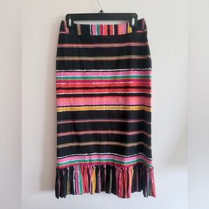 ASOS Ruffle Multi Color Skirt